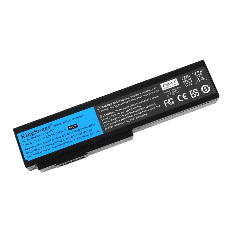 5200mAh A32-N61 Battery For ASUS n61 n61j n61d n61v n61vg n61ja n61jv m50s n43s n43jf n43jq n53 n53S n53Sv a32-m50