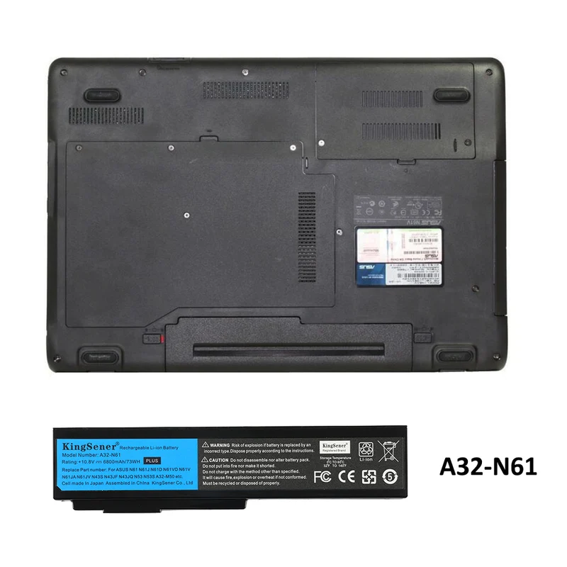 5200mAh A32-N61 Battery For ASUS n61 n61j n61d n61v n61vg n61ja n61jv m50s n43s n43jf n43jq n53 n53S n53Sv a32-m50