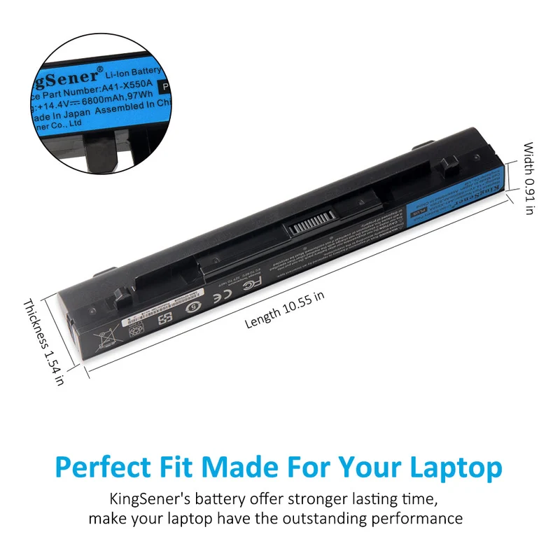 A41-X550A Laptop Battery For Asus x550C x452e x450l x550 a450 a550 f450 r409 r510 x450