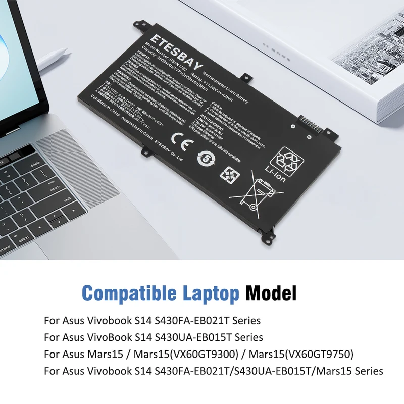 B31N1732 Laptop Battery For ASUS X571LH X571LI VivoBook S14 S430UA-FGBKS