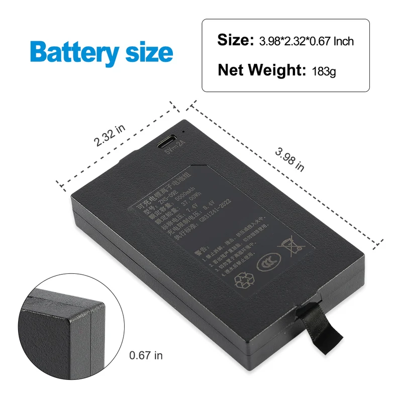 Replacement Battery For Smart Door Lock ZNS-09E