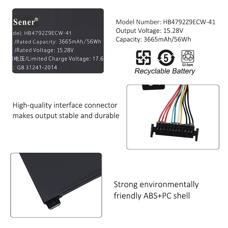 HB4792Z9ECW-41 Laptop battery For HUAWEI Honor Magicbook 14