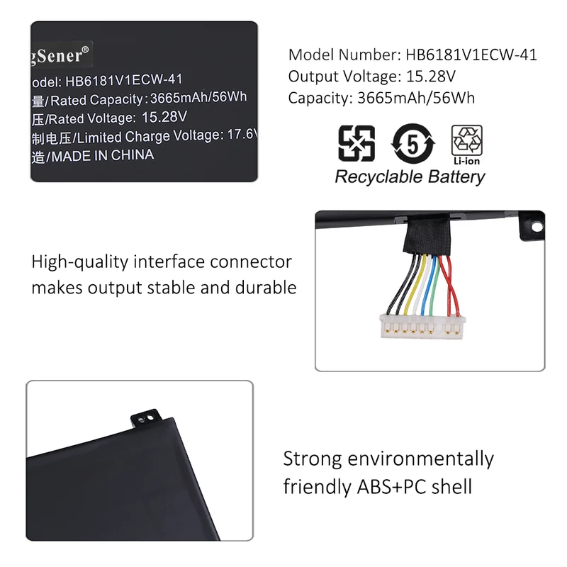 HB6181V1ECW-41 Laptop battery For HUAWEI Honor MagicBook 16 HYM-W56