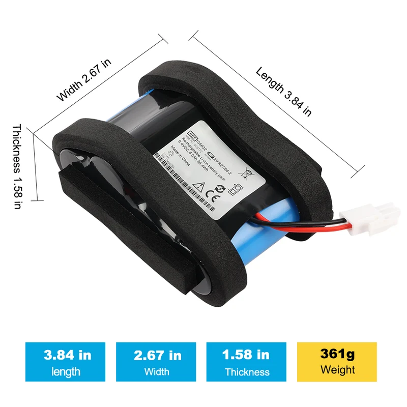 Replacement Battery For Welch Allyn 105632 21FR27/66-2 LXi