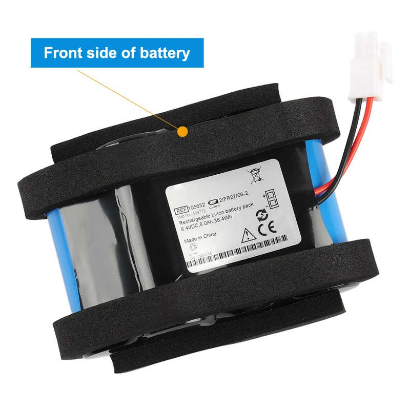 Replacement Battery For Welch Allyn 105632 21FR27/66-2 LXi
