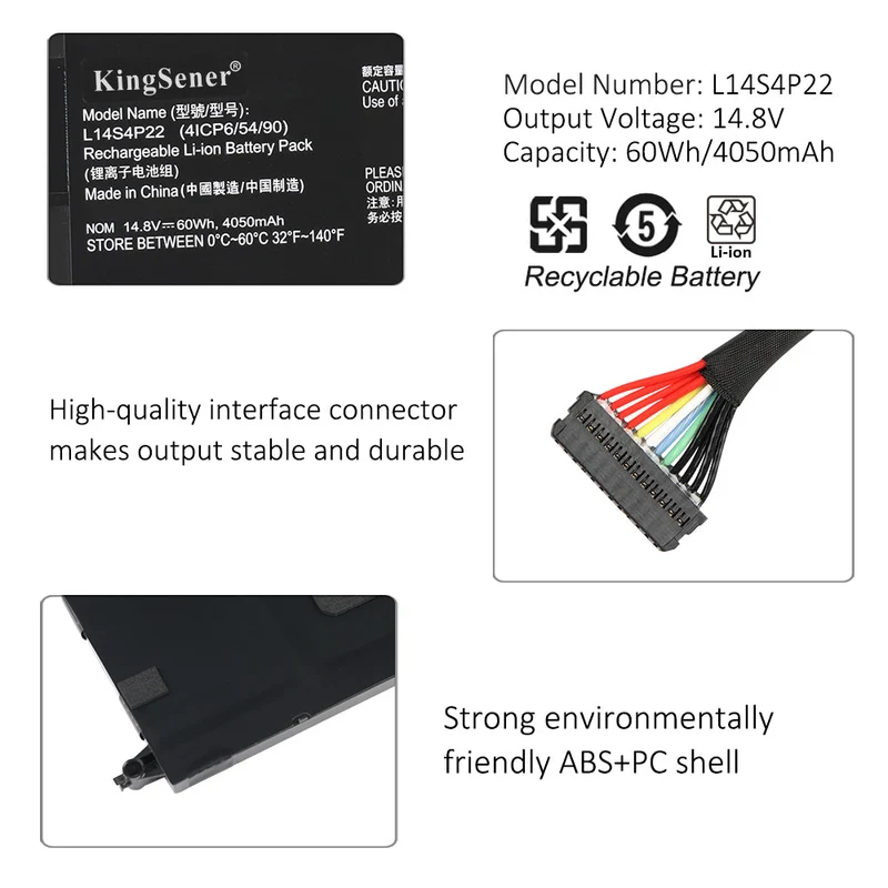 L14M4P23 Battery for Lenovo IdeaPad Y700 15ISK 17ISK 60Wh