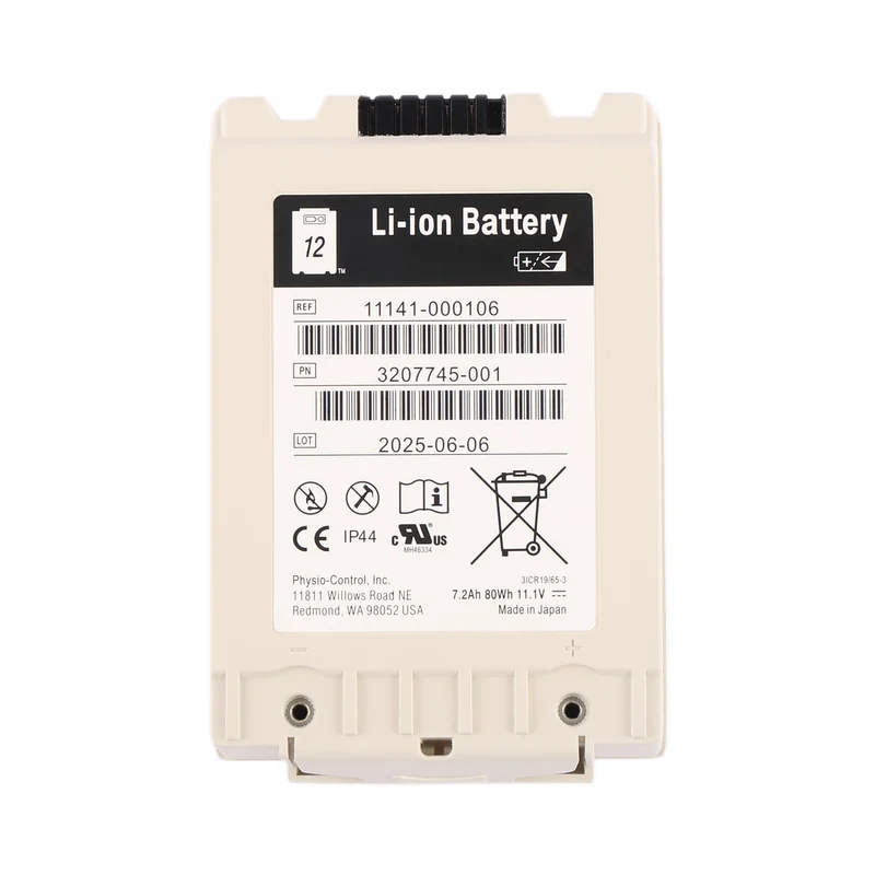 Replacement 11141-000106 3207745-001 Battery for Physio Lifepak 12 Defibrillator