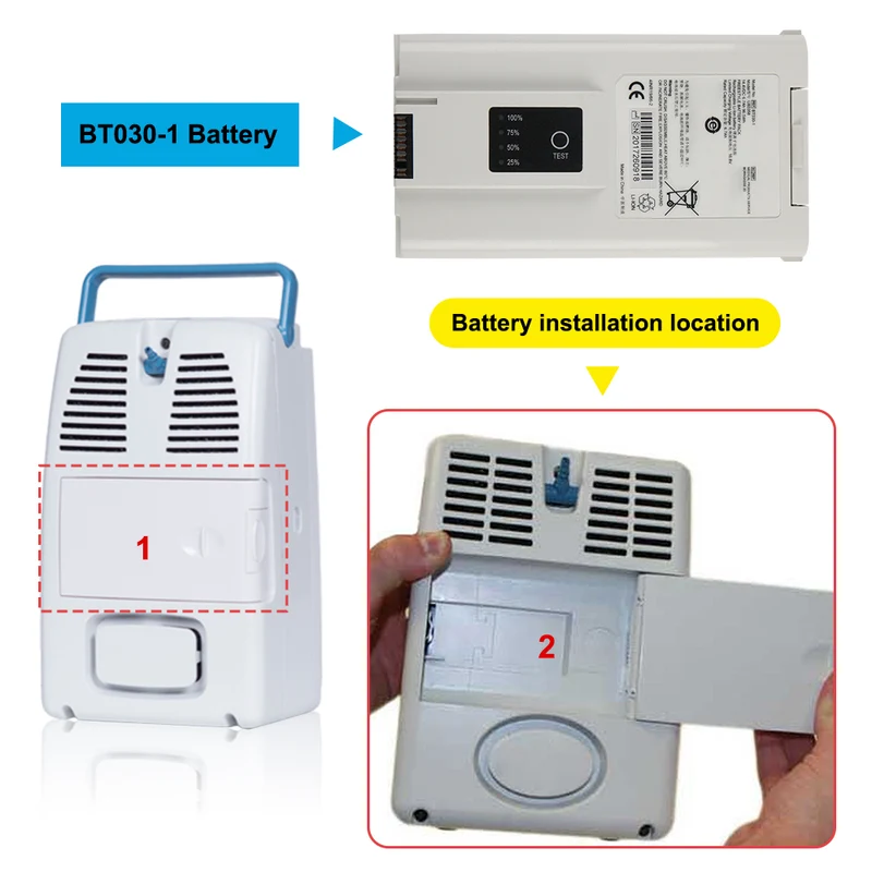 BT030-1 For Freestyle 5 Internal Oxygen Concentrator 14.8V Li-Ion Battery