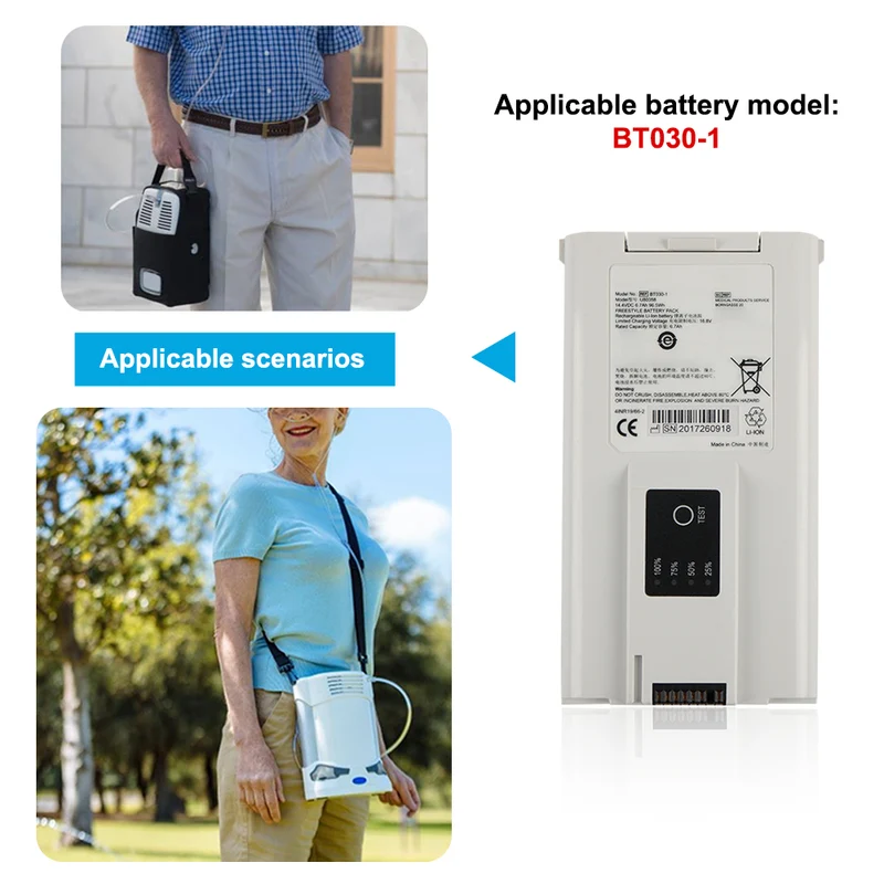 BT030-1 For Freestyle 5 Internal Oxygen Concentrator 14.8V Li-Ion Battery