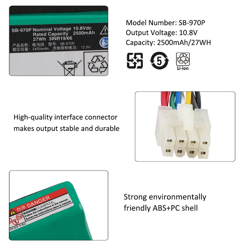 SB-970P Li-ion Battery For Nihon Kohden CSM-1701 CSM-1702 Bedside Monitor