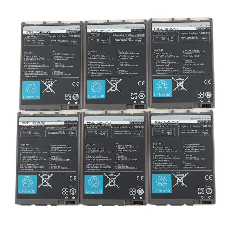 Replacement Battery 125N100050 for FUJIFILM DR-ID600 DR-ID601SE 611 DR613SE 1201SE 1212SE DR Flat Panel Detector
