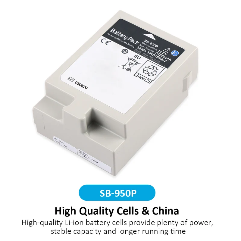SB-950P Battery For Nihon Kohden Life scope G5 BSM-1700 WS-151P AA-174P BEDSIDE MONITOR