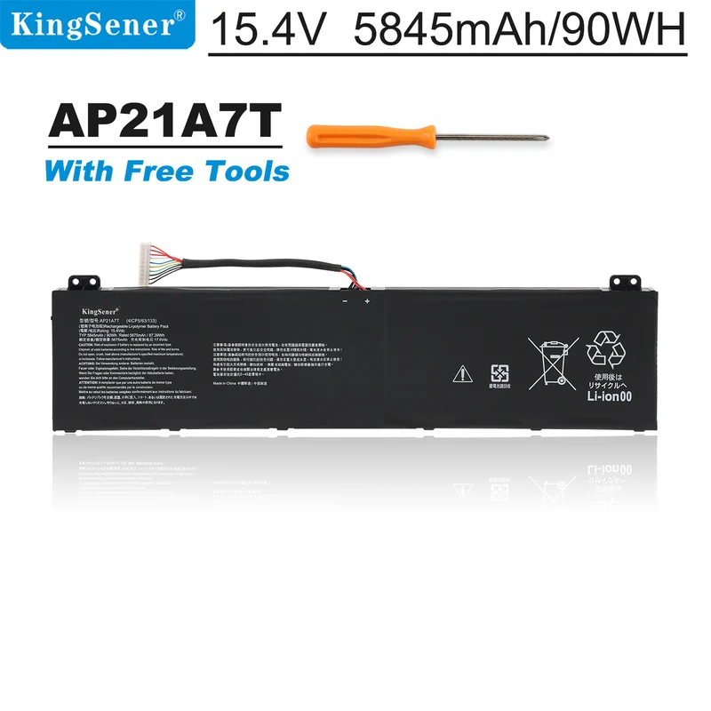 AP21A8T AP21A5T AP21A7T Laptop Battery For Acer Predator Helios 300 PH317-56-78LY PH317-56-78SM PH315-55-72EA | KingSener