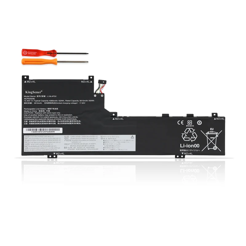 L19M4PD2 Laptop Battery For Lenovo IdeaPad Yoga S740-14IIL Series Notebook 5B10W67424 5B10U97772 L19L4PD2 5B10W67253 5B10U97773 | KingSener
