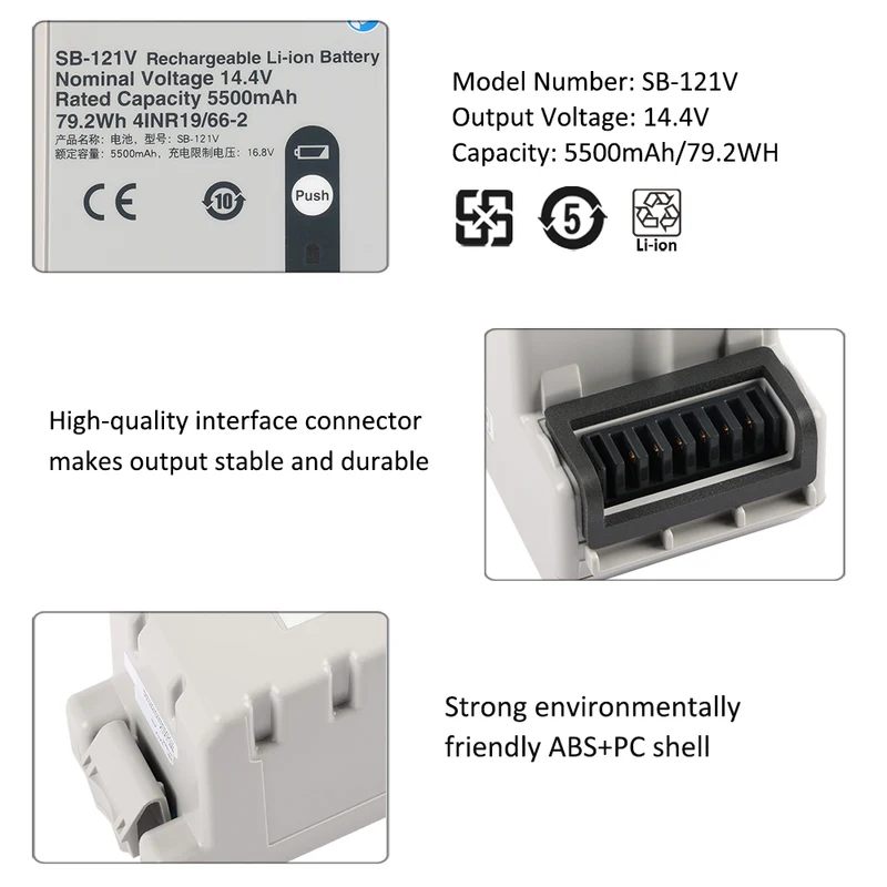 SB-121V Battery For NIHON KOHDEN EMS-1052 Semi-automatic External Defibrillator