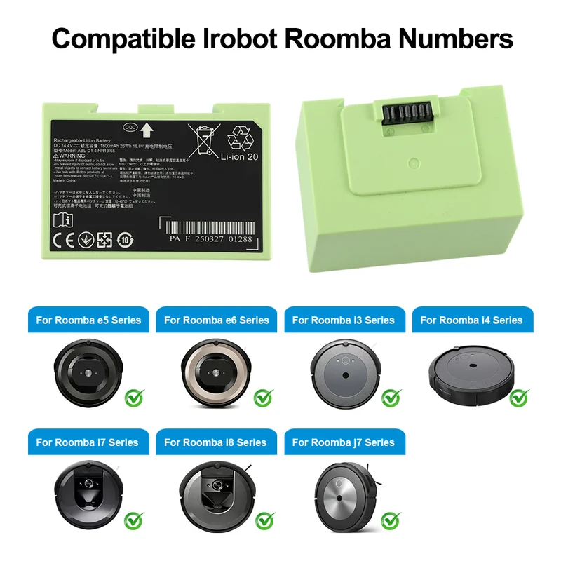 ABL-D1 Speaker Battery for iRobot Roomba i7 i7+ 7158 7150 7550 e5 e6