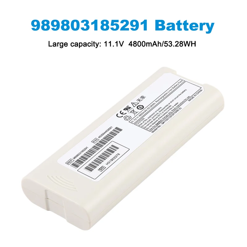 Rechargeable 11.1V 4800mAh Battery 453564402681 989803185291 TC10 TC20 medical replacement battery
