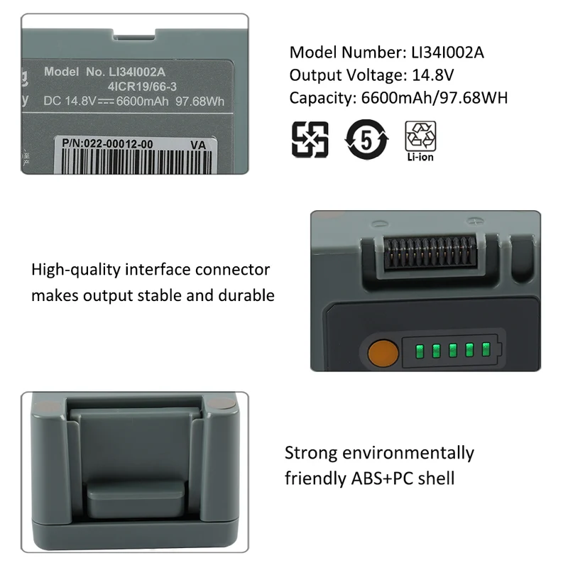 LI34I002A Battery For Mindray DC40 DP50 DCN3 UMT500 Z5 Z6 D6 D5 DC-40 DP-50 DC-N3 Z-5 Z-6 D-6 D-5 Defibrillator Battery