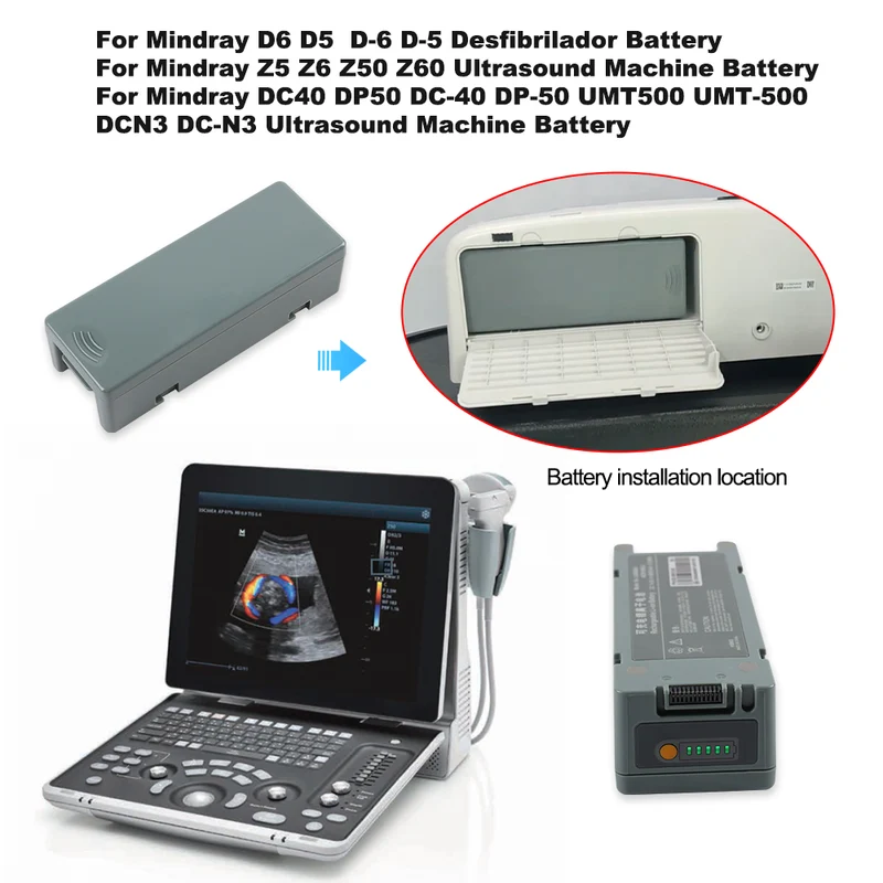 LI34I002A Battery For Mindray DC40 DP50 DCN3 UMT500 Z5 Z6 D6 D5 DC-40 DP-50 DC-N3 Z-5 Z-6 D-6 D-5 Defibrillator Battery