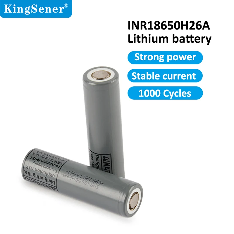 INR18650H26A 2500mAh 3.6V Li-ion Rechargeable Battery Cell 22A High Drain
