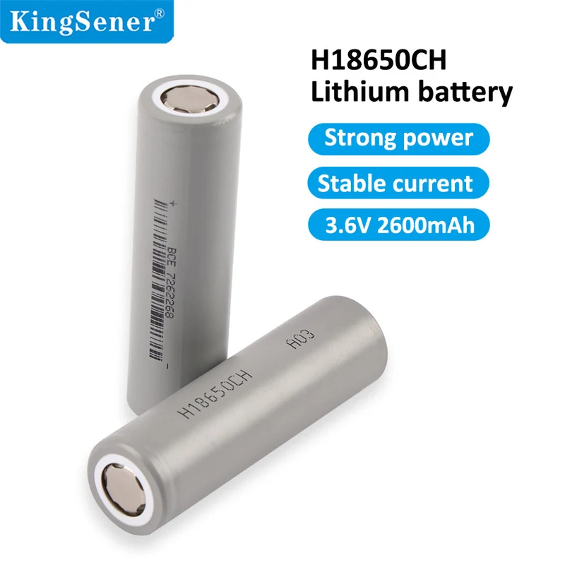 6PCS 18650 2600mAh H18650CH 3.6V Li-ion Battery