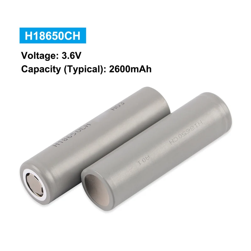 6PCS 18650 2600mAh H18650CH 3.6V Li-ion Battery