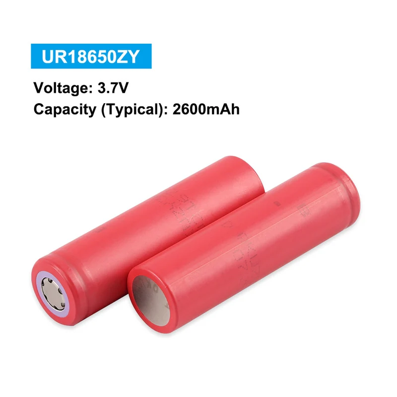6PCS UR18650ZY For sanyo 18650 3.7v 2600mah li-ion battery cell