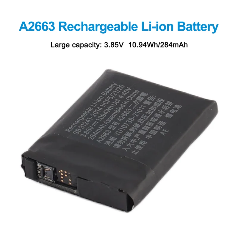 A2663 Battery For Apple Watch Series 7 41mm 284mAh