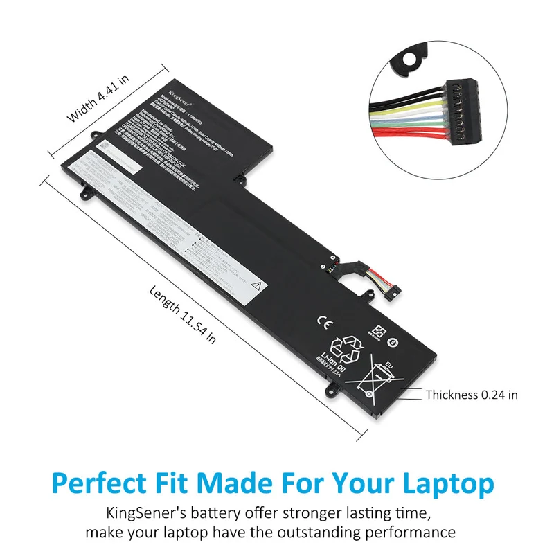 L19M4PF5 Laptop Battery For Lenovo Ideapad Yoga Slim 7-15IIL05 7-15ITL05 Series SB10W65293 | KingSener