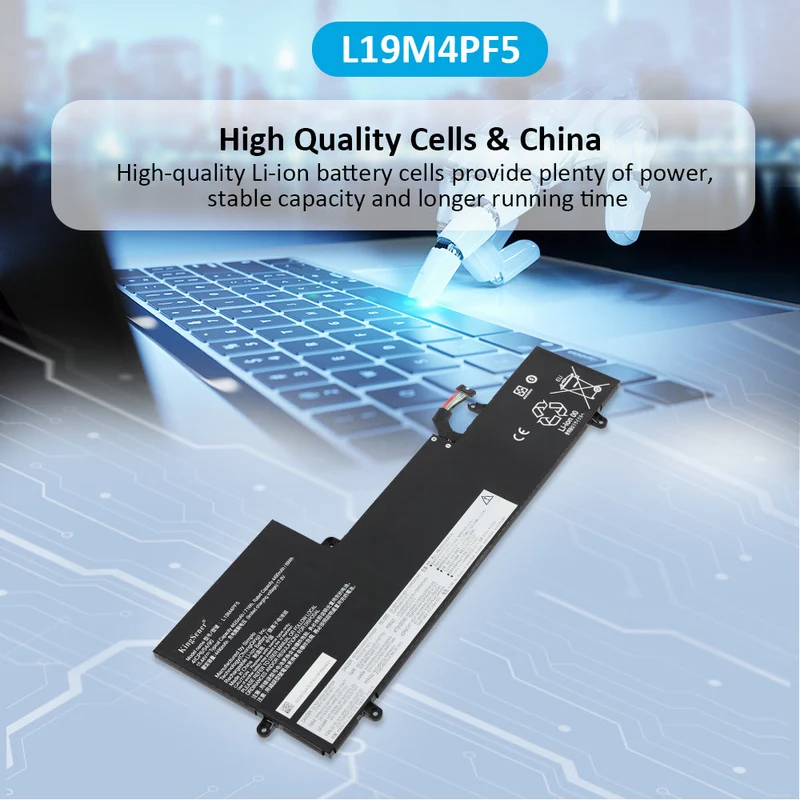 L19M4PF5 Laptop Battery For Lenovo Ideapad Yoga Slim 7-15IIL05 7-15ITL05 Series SB10W65293 | KingSener