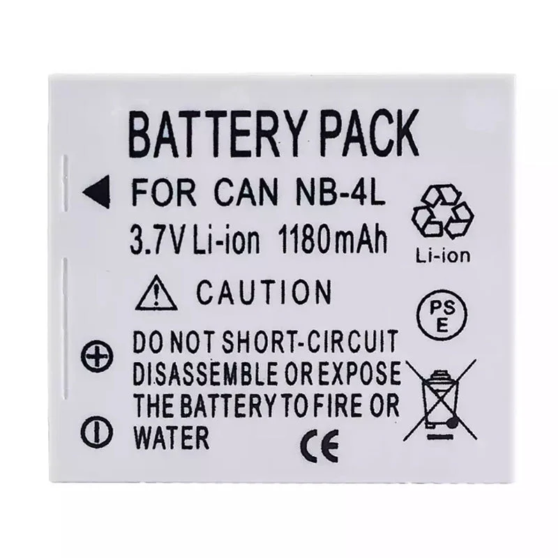NB-4L Replacement camera battery for Canon PowerShot SD30 SD40