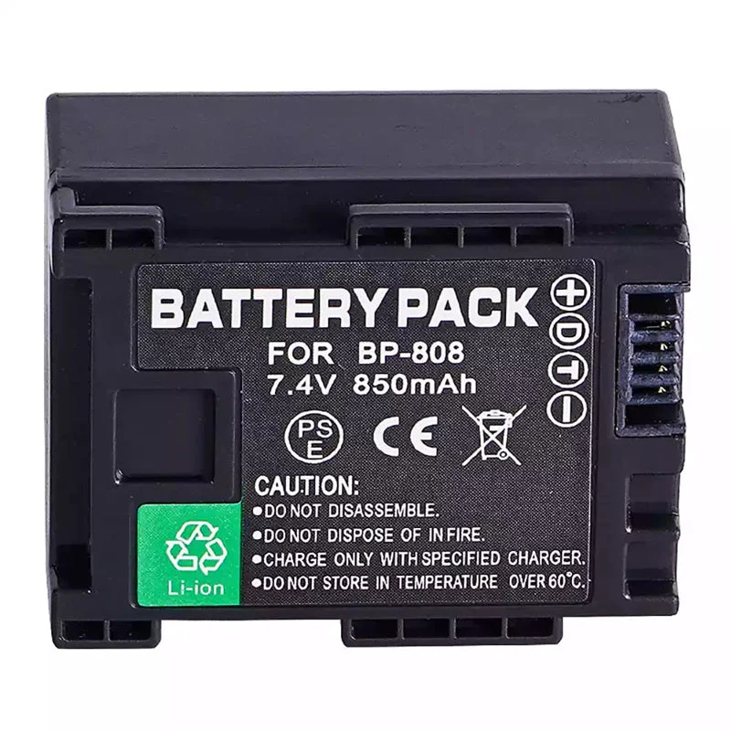 BP-808 Replacement camera battery for Canon LEGRIA FS10 LEGRIA FS11