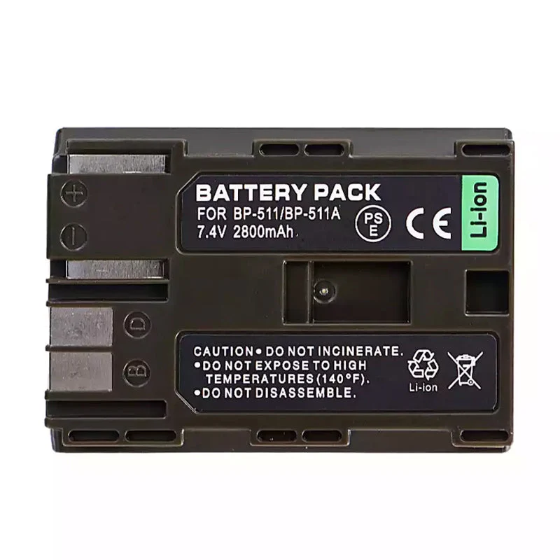 BP-511 Replacement camera battery for Canon PowerShot G1 PowerShot G2