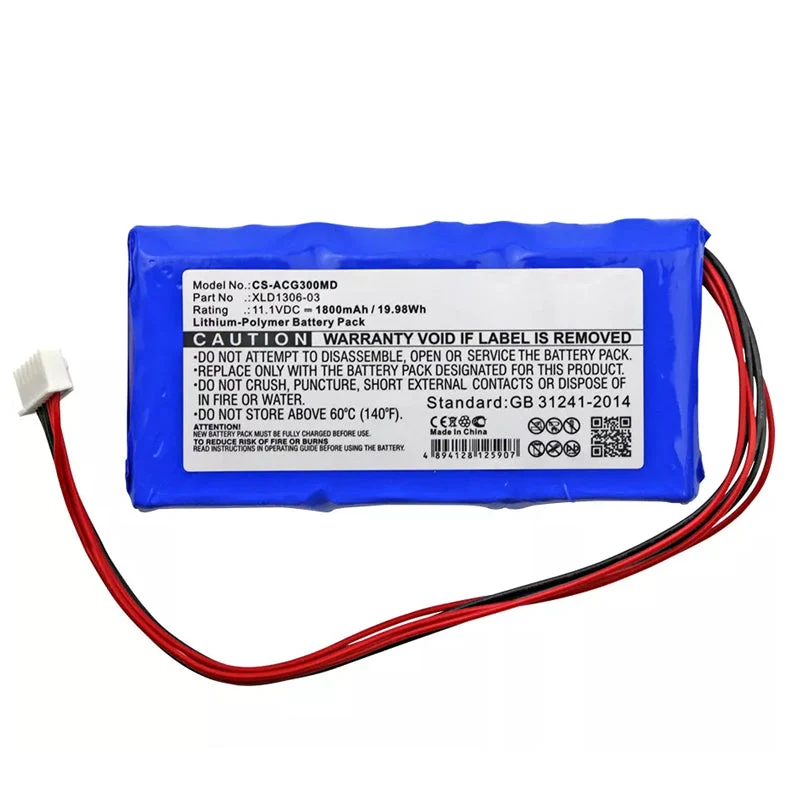 Battery for Aricon ECG-3D ECG-3B Replacement XLD1306-03 1800mAh