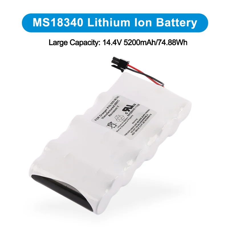 MS14490 MS18340 Battery for Draeger Infinity Delta Delta XL Gamma XL XL Vis