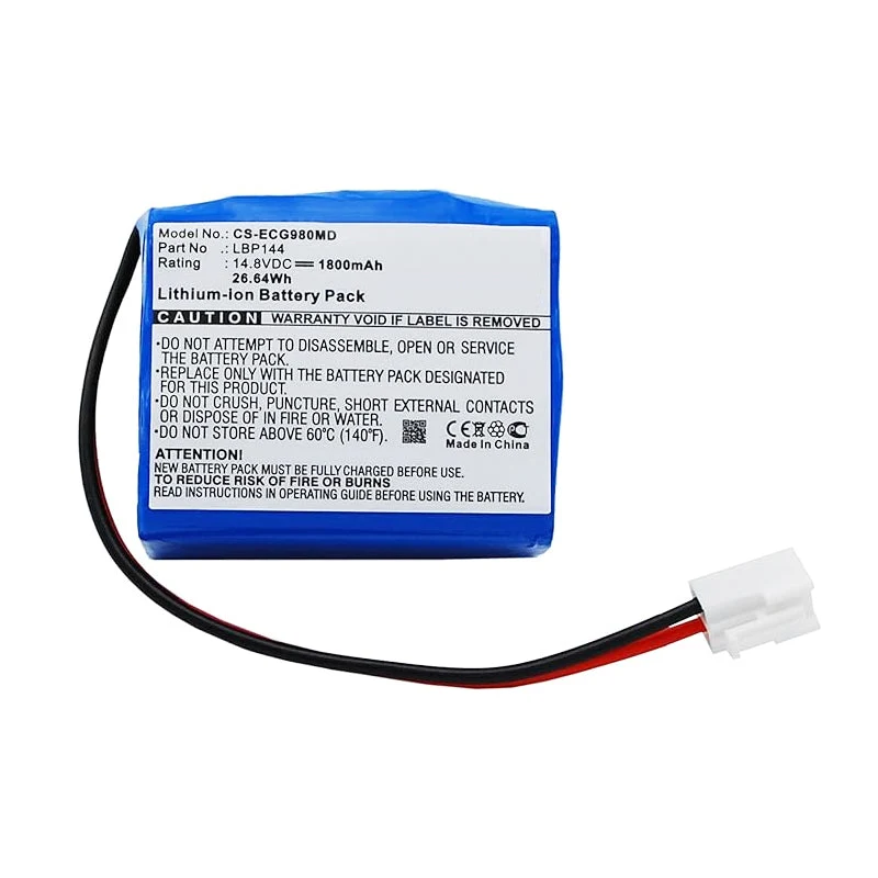 Battery 14.8V 1800mAh Type LBP144 for Biocare ECG-9801, ECG-9803