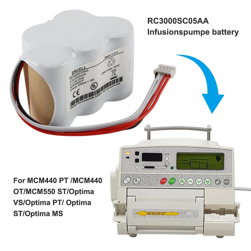 CS-FRV440MD Battery For Fresenius 120238 RC3000SC05AA infusion pump MCM440 OT