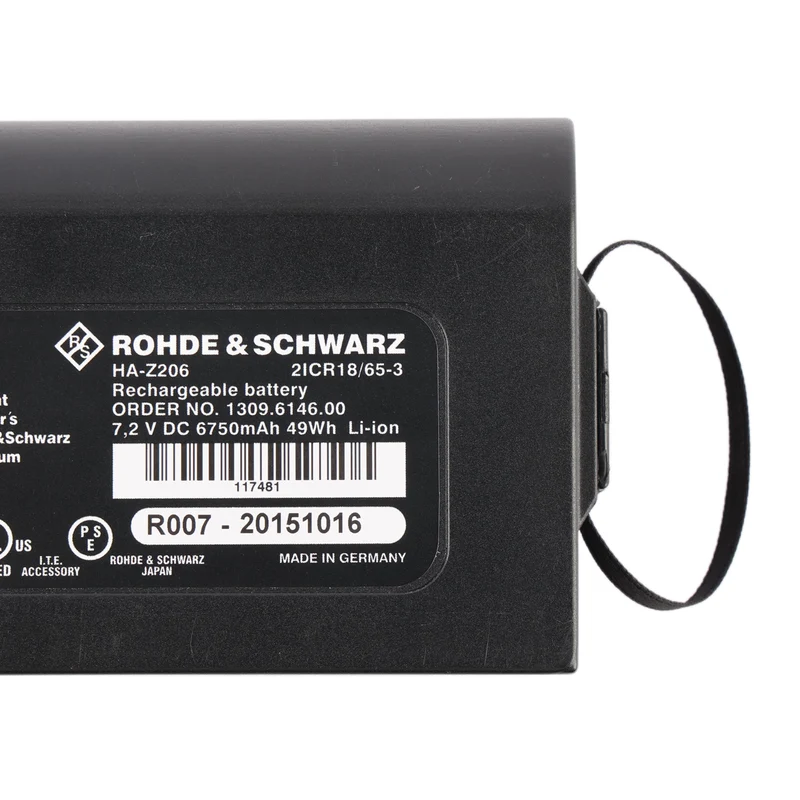 Battery for Rohde & Schwarz 1309.6130.00 HA-Z204 HA-Z206 FSH13 FSH20 FSH4 FSH8