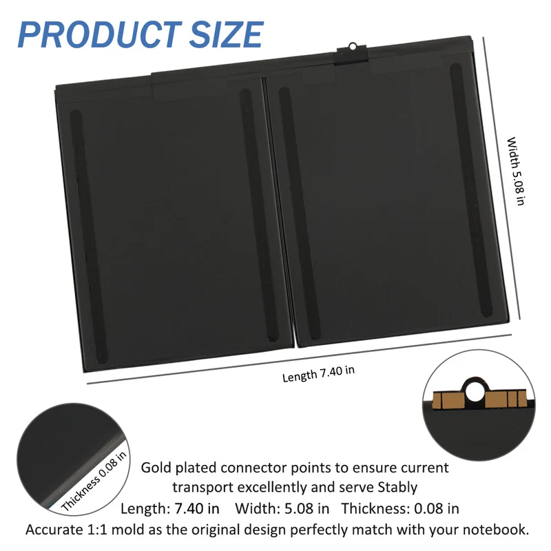 A1484 Tablet Battery for iPad Air 1 iPad 5 6 7 8 9 A1474 A1475 A1476 A1822 A1823 A1893 A1954 A2197 A2198 A2200 | LUSONBAY