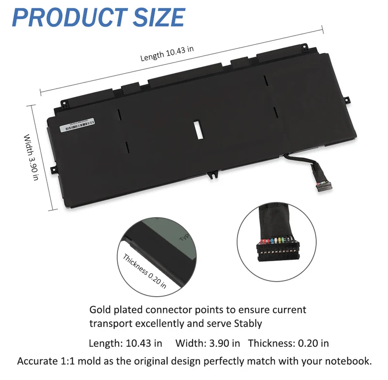 722KK Laptop Battery For Dell XPS 13 9300 9310 9380 Series P117G P117G001 P117G002 2XXFW FP86V WN0N0 | LUSONBAY CA Stock