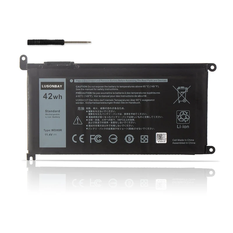 WDXOR WDX0R Laptop battery for DELL Inspiron 15-5538 5565 5567 5568 5578 5584 7560 7570 7579 7569 | LUSONBAY