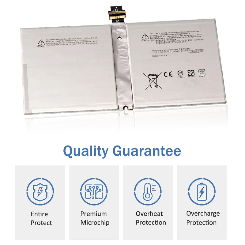 G3HTA027H Battery for Microsoft Surface Pro 4 — 7.5V 38.2Wh (UK Stock)