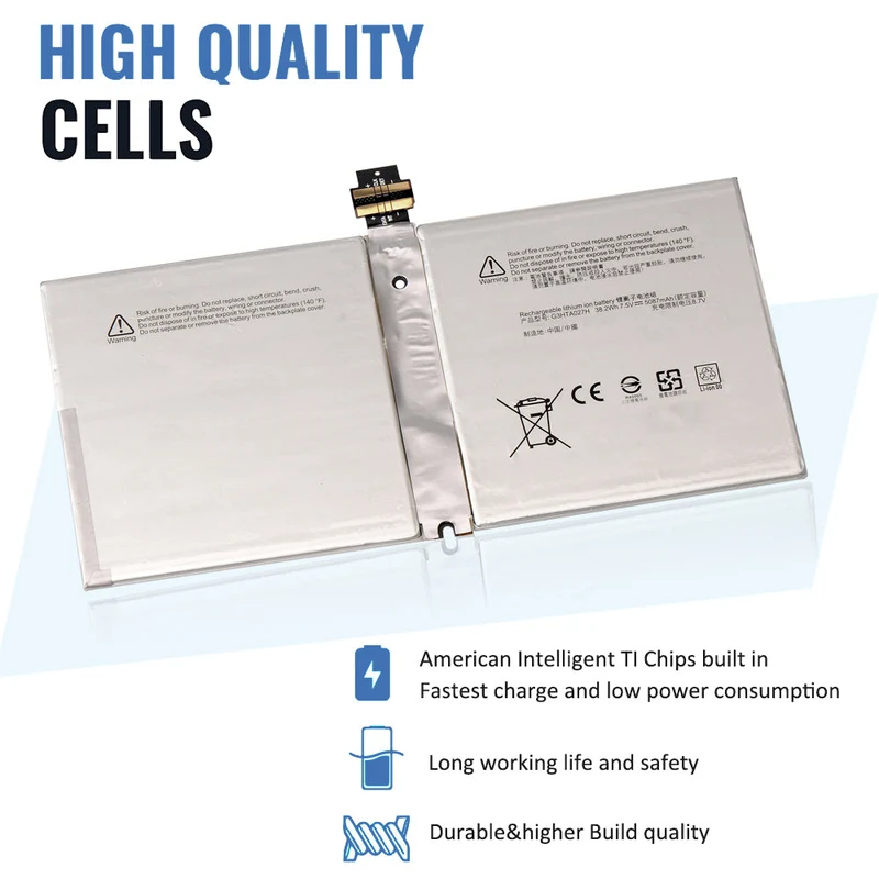 G3HTA027H Battery for Microsoft Surface Pro 4 — 7.5V 38.2Wh (UK Stock)