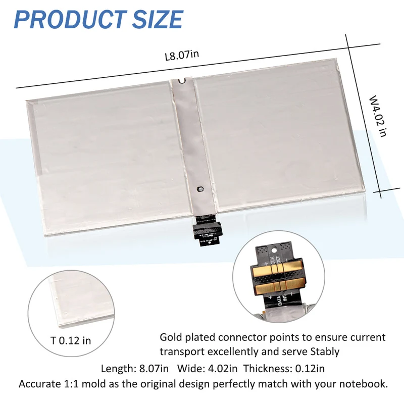 G3HTA027H Battery for Microsoft Surface Pro 4 — 7.5V 38.2Wh (UK Stock)
