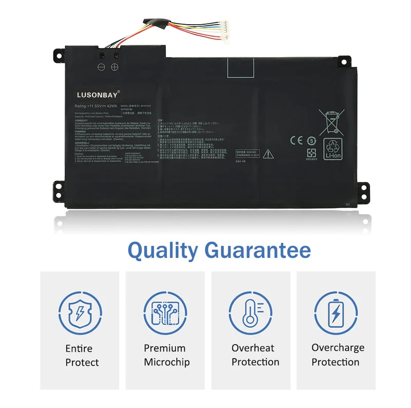 B31N1912 C31N1912 Laptop Battery For ASUS VivoBook 14 E410MA L410MA E410KA E510MA E510KA F414MA E410MA-EK026TS EK018TS LUSONBAY