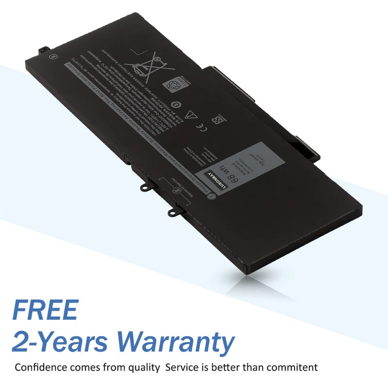 4GVNP R8D7N Laptop Battery For Dell Latitude 5400 5500 Precision 3540 Inspiron 7590 7591 7791 2-in-1 P84F P42E | LUSONBAY