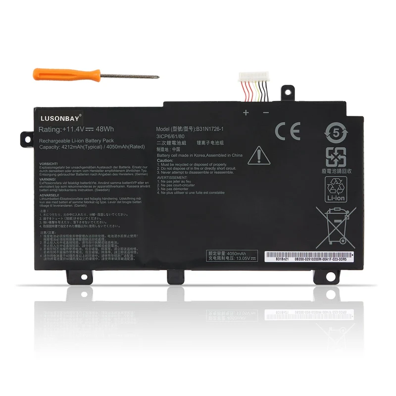 B31N1726 Laptop Battery For ASUS TUF Gaming FX80 FX86 FX504 FX504G FX504GM FX505 FX505G FX505DT FX505GE A15 FA506 | CA Stock