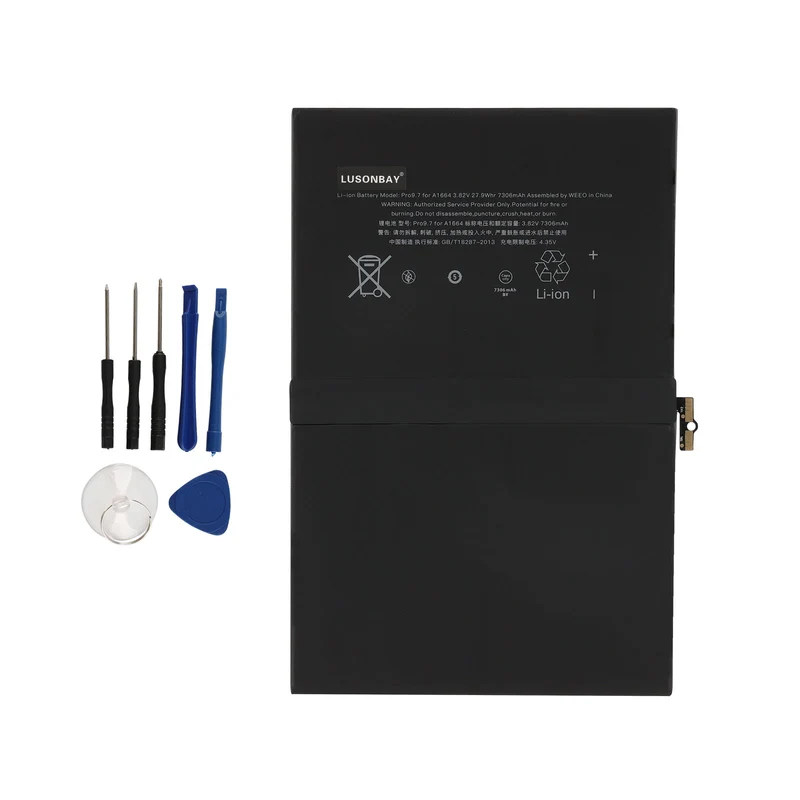 A1664 Tablet Battery For Apple iPad 7 Pro 9.7 inch A1673 A1674 A1675 LUSONBAY UK SHIP