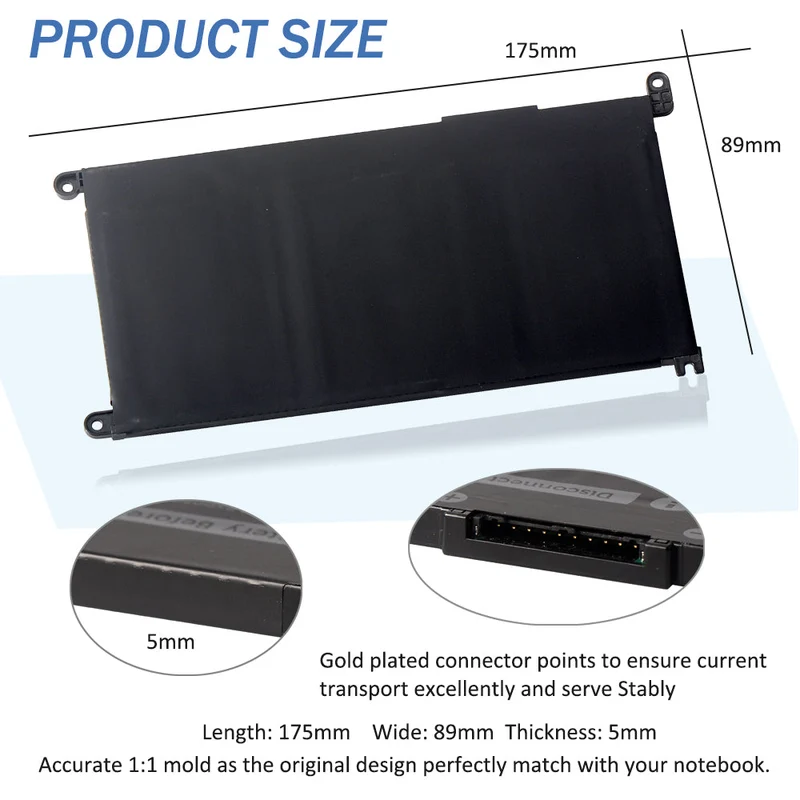 YRDD6 Laptop Battery for Dell Inspiron 5482 5480 5481 5485 5491 5591 5593 3583 3310 2-in-1 3493 3582 3593 | LUSONBAY