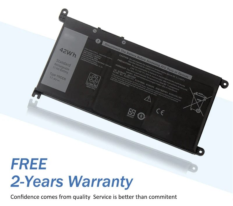 YRDD6 Laptop Battery for Dell Inspiron 5482 5480 5481 5485 5491 5591 5593 3583 3310 2-in-1 3493 3582 3593 | LUSONBAY